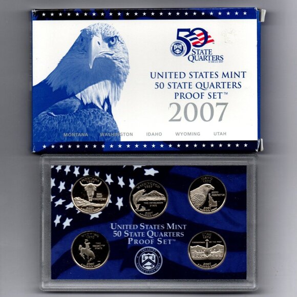 2007-S State Quarter Proof Set... In Original US Mint Packaging with COA - Picture 1 of 2